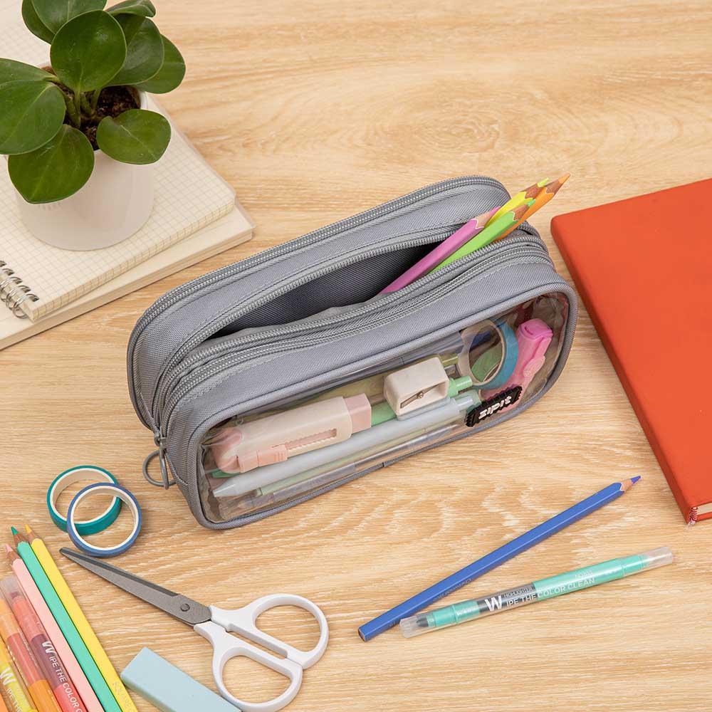 Half & Half Pencil Case Pencil/Storage Box ZIPIT