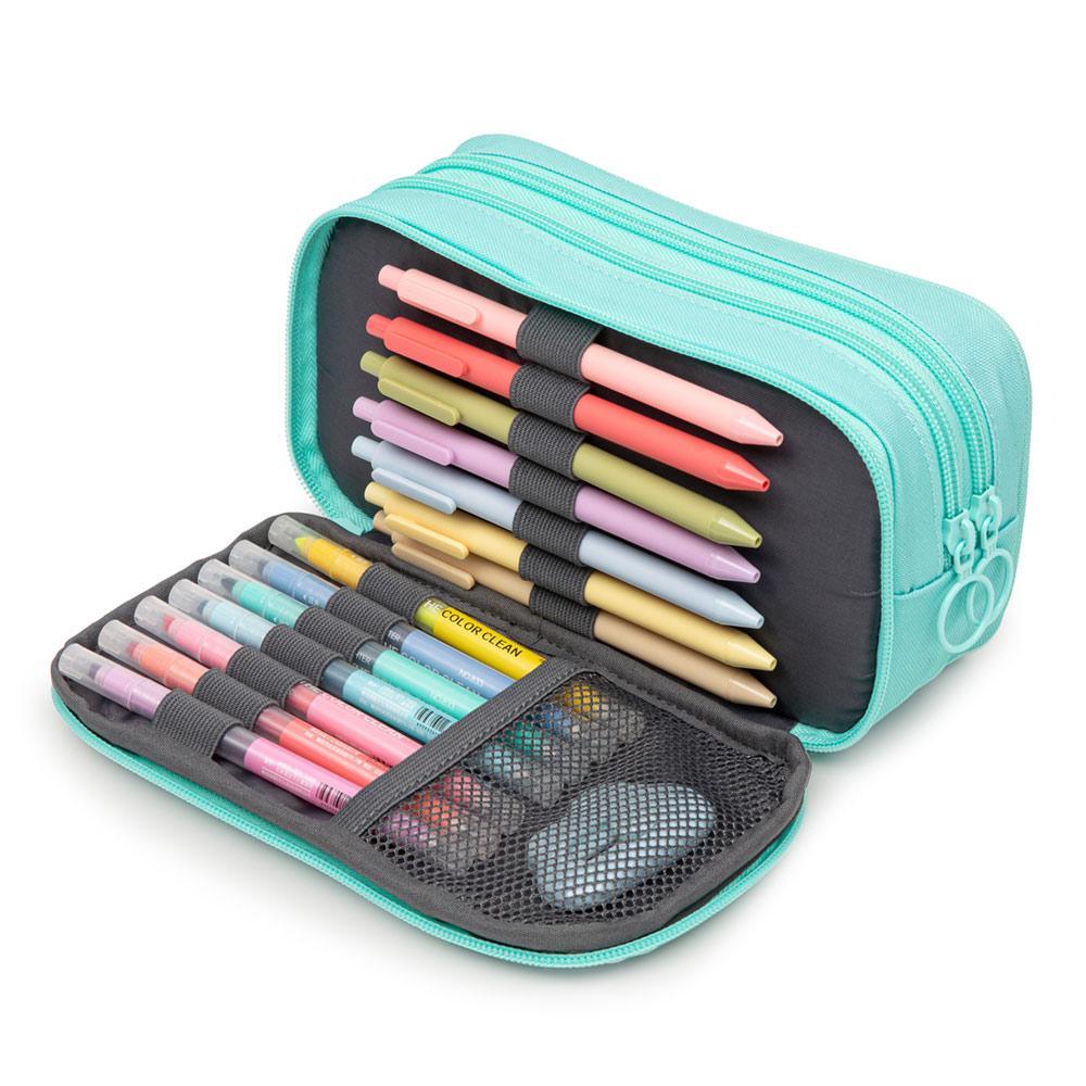 Half & Half Pencil Case Pencil/Storage Box ZIPIT