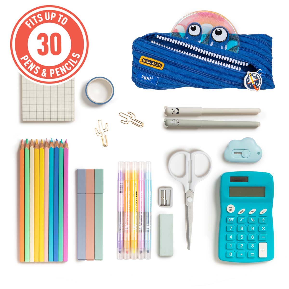 Major Alex Space Monster Pouch - Blue